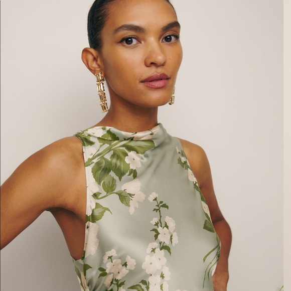 Reformation Anaiis Silk Dress. Size 0. Worn once! New condition. - Picture 4 of 8